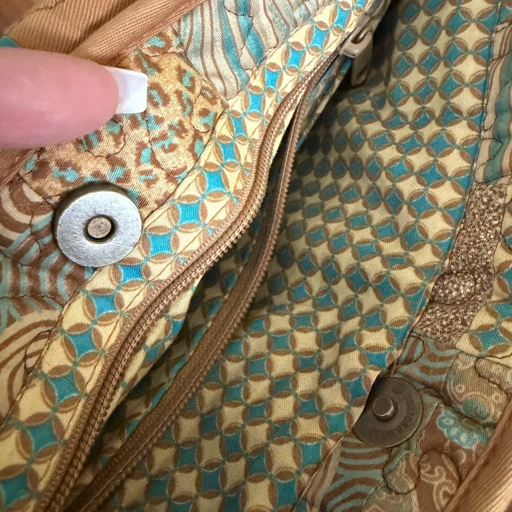 Donna Sharp Quilted Patchwork Purse Handba Double… - image 7